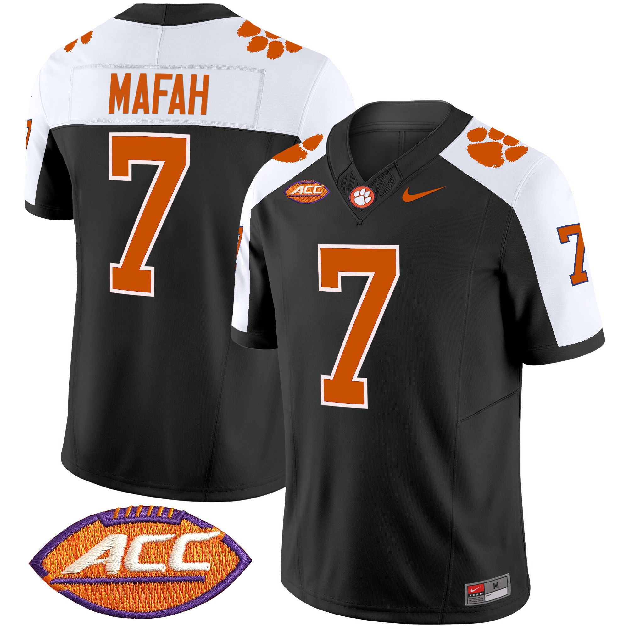 Men Clemson Tigers #7 Mafah Black 2024 Nike Vapor Limited NCAA Jersey->indianapolis colts->NFL Jersey